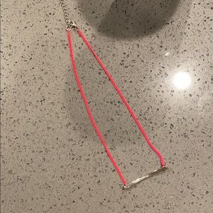 Hot pink Bar necklace